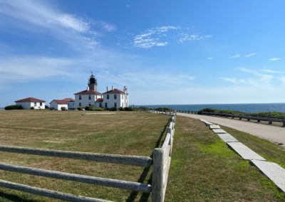 View of the Beavertail Lighthouse Museum, Newport, RI
