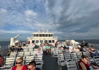 View of the deck of Martha’s Vineyard Ferry - an experience included in the A Day on Martha’s Vineyard Tour.