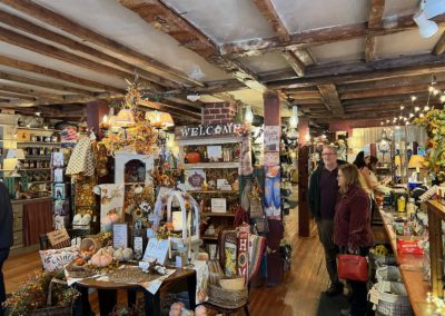 View of a gift Shop during the Autumn in New England Tour.