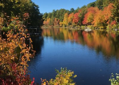 View of the Blackstone River taken during the Autumn in New England Tour.