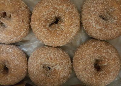 Soft Brown Donuts made from Apple Cider - a must try snack included in the Autumn in New England Tour.