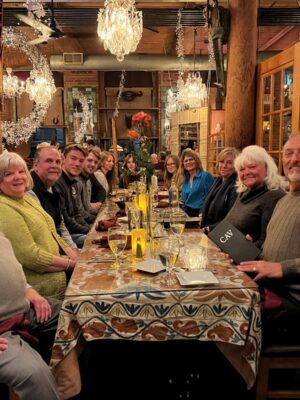 Delicious Dinner at CAV Restaurant - Dine Around Providence Group of tourists waiting for their dinner at the CAV Restaurant during their Dine Around Providence Tour.