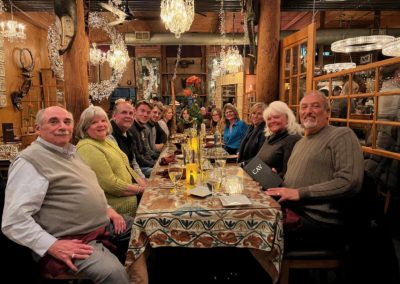 Group of tourists waiting for their dinner at the CAV Restaurant during their Dine Around Providence Tour.