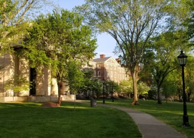 The Quiet Green Park in Brown University - a destination included in the Discover Providence Tour.