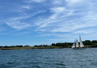 View of the Hammersmith Farm from the sea - included in the Newport Sail Tour.