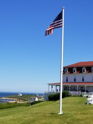 Spring House Hotel - Block Island View of the Spring House Hotel, Block Island, RI - a destination included in the Block Island Tour.