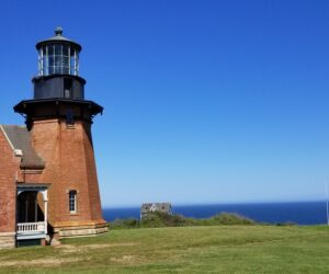 Up-close with South East Lighthouse - Beautiful Block Island Closer view of the South East Lighthouse - a destination included in the Beautiful Block Island Tour.